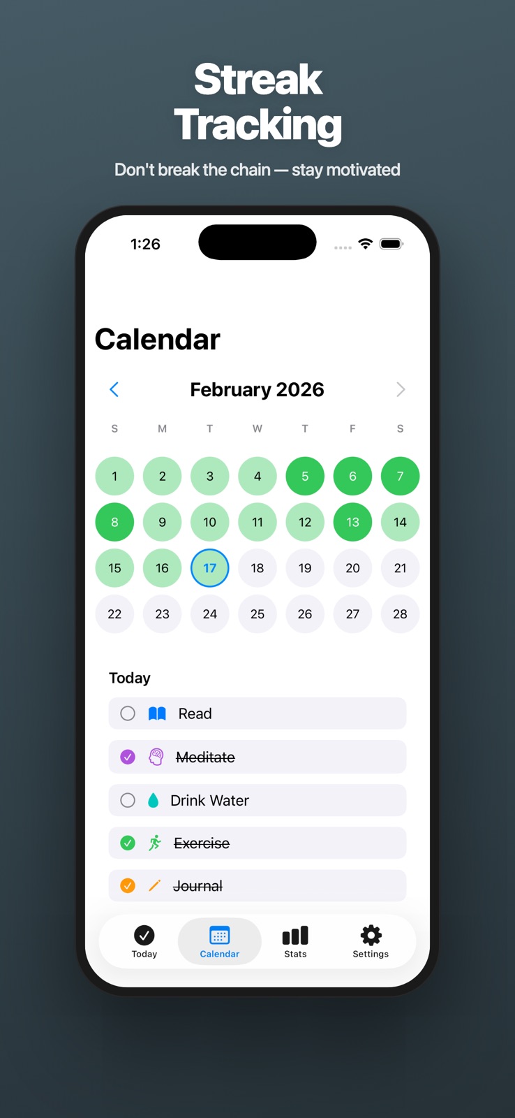 Track Easy - Habit Tracker iphone screenshot 2