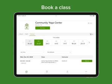 Community Yoga Center iPad screenshot