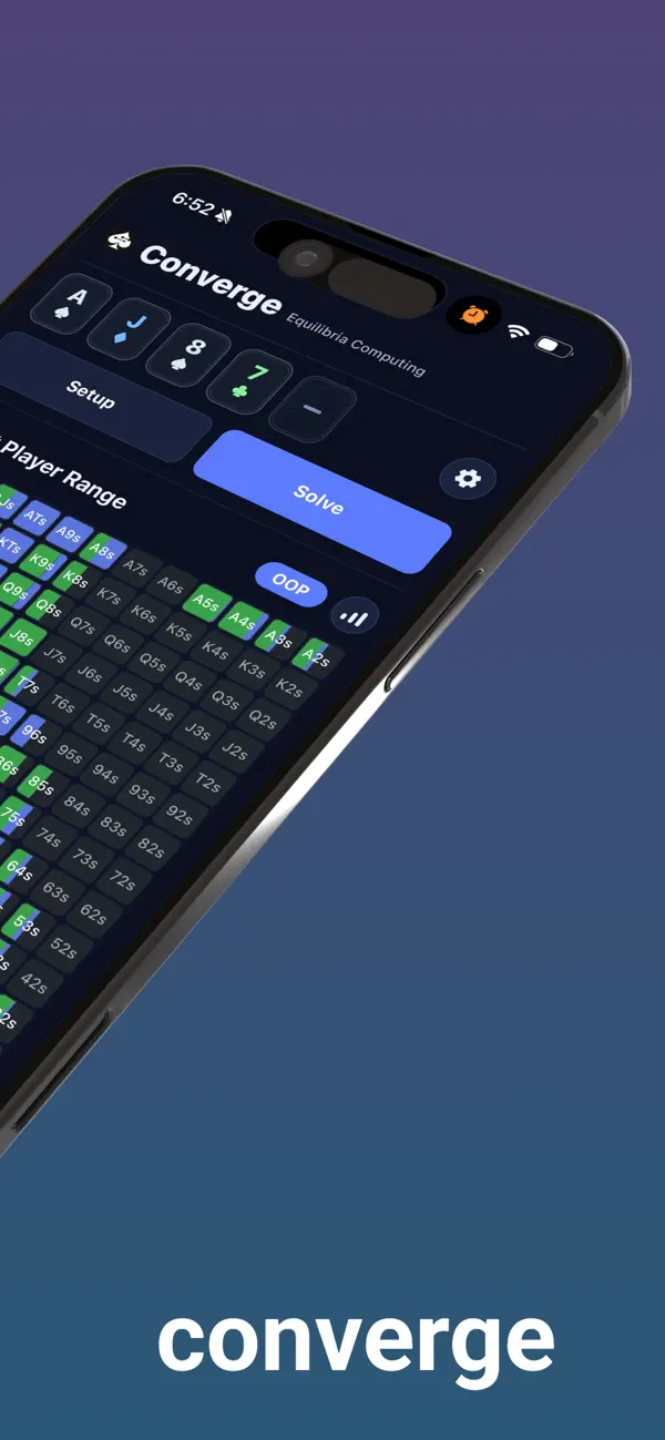 Screenshot #2 pour Converge: Poker Solver