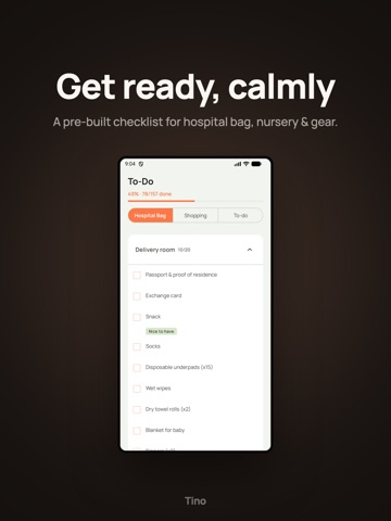 Tino: Baby Tracker & Sleep iPad screenshot