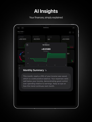 Lode: AI Expense Tracker iPad screenshot