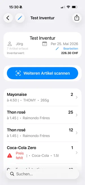 InvenioScan screenshot 2