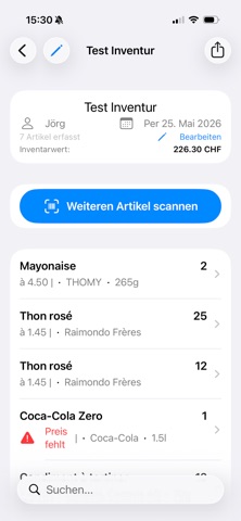 InvenioScan screenshot