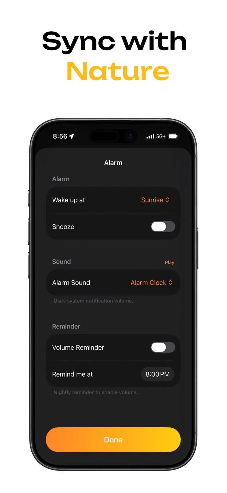 Sunrise Alarm Clock  - iphone screenshot 2