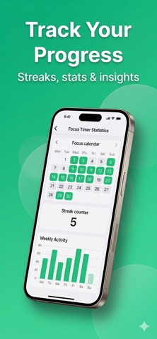 Focus Timer - Pomodoro & Study Screenshot 2 of 6