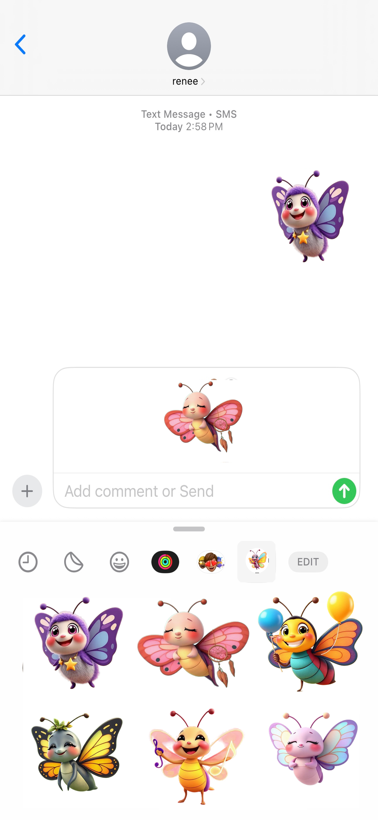 Blissful Butterfly Stickers