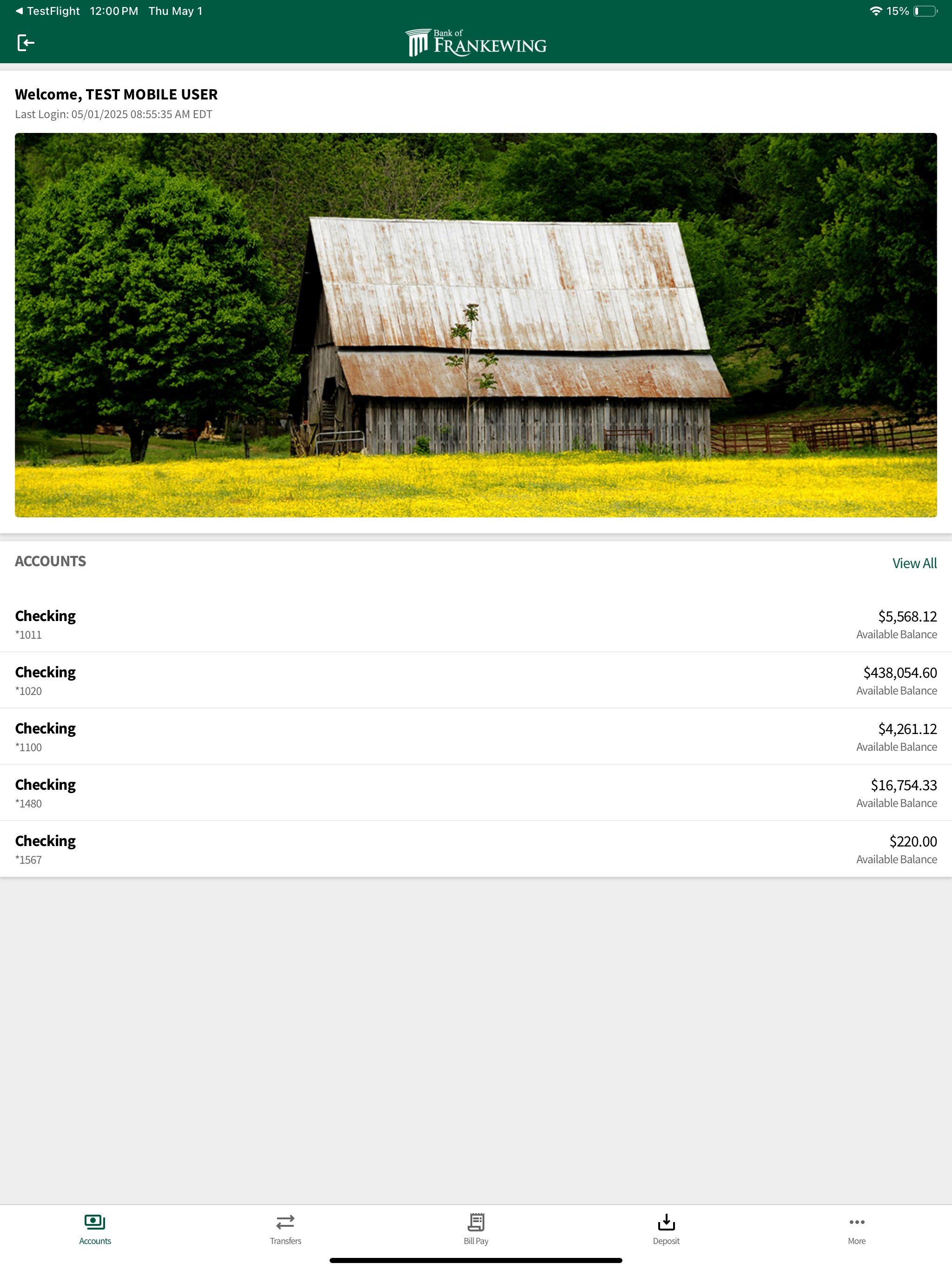 Bank of Frankewing Mobile screenshot 7