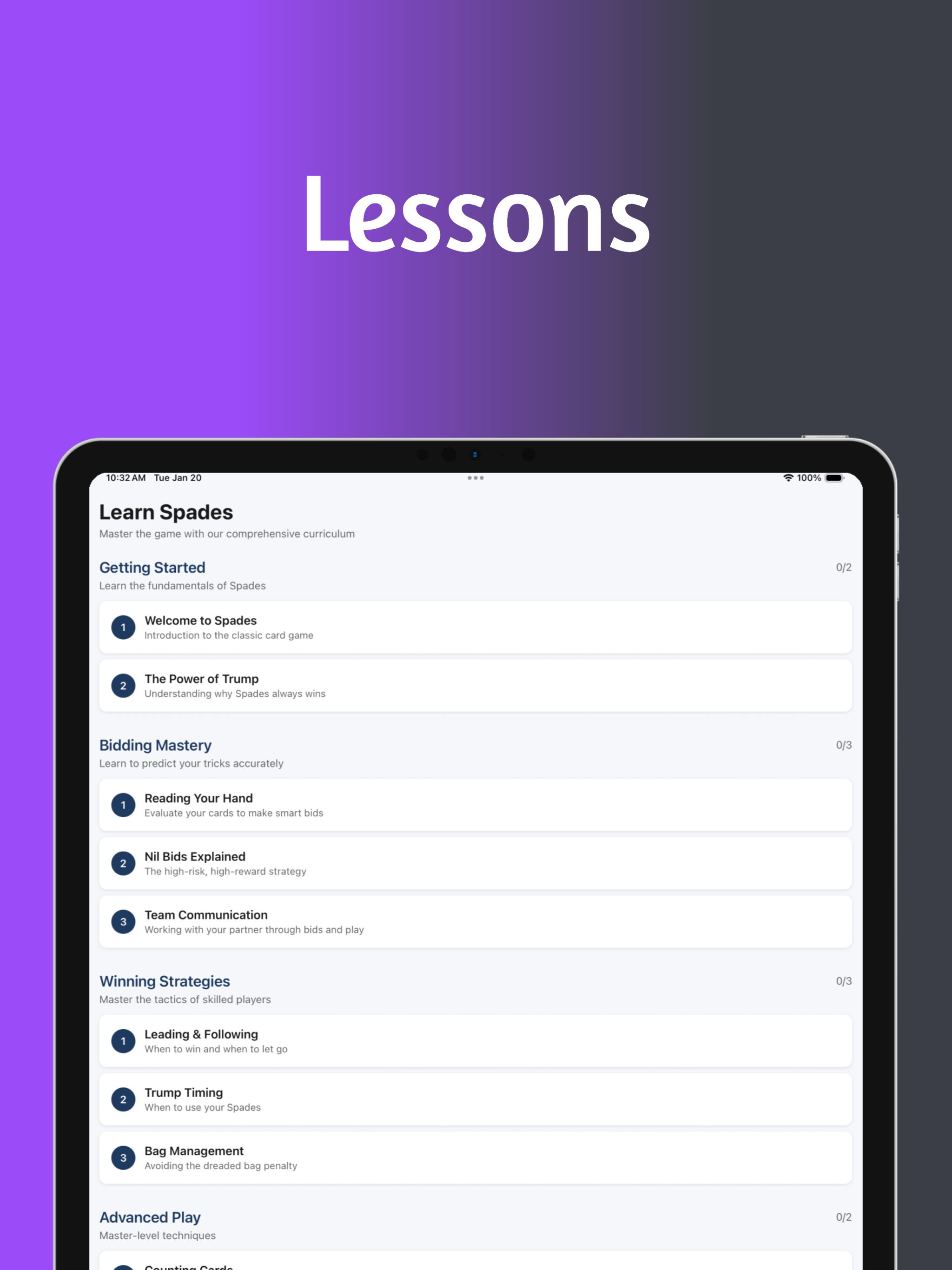 Spades Academy - Play & Learn