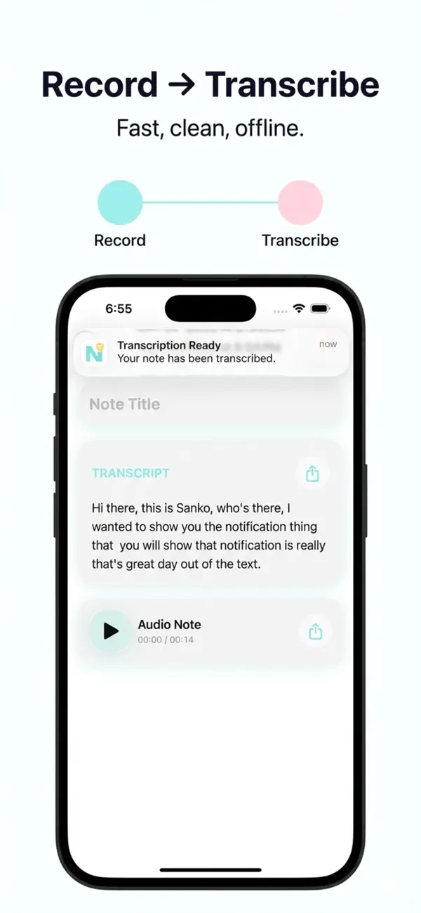 #5. Offline Audio Notes (iOS) 게시자: JOSE ZARABANDA