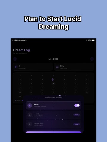 Lucid Dreaming - Dream Control iPad screenshot