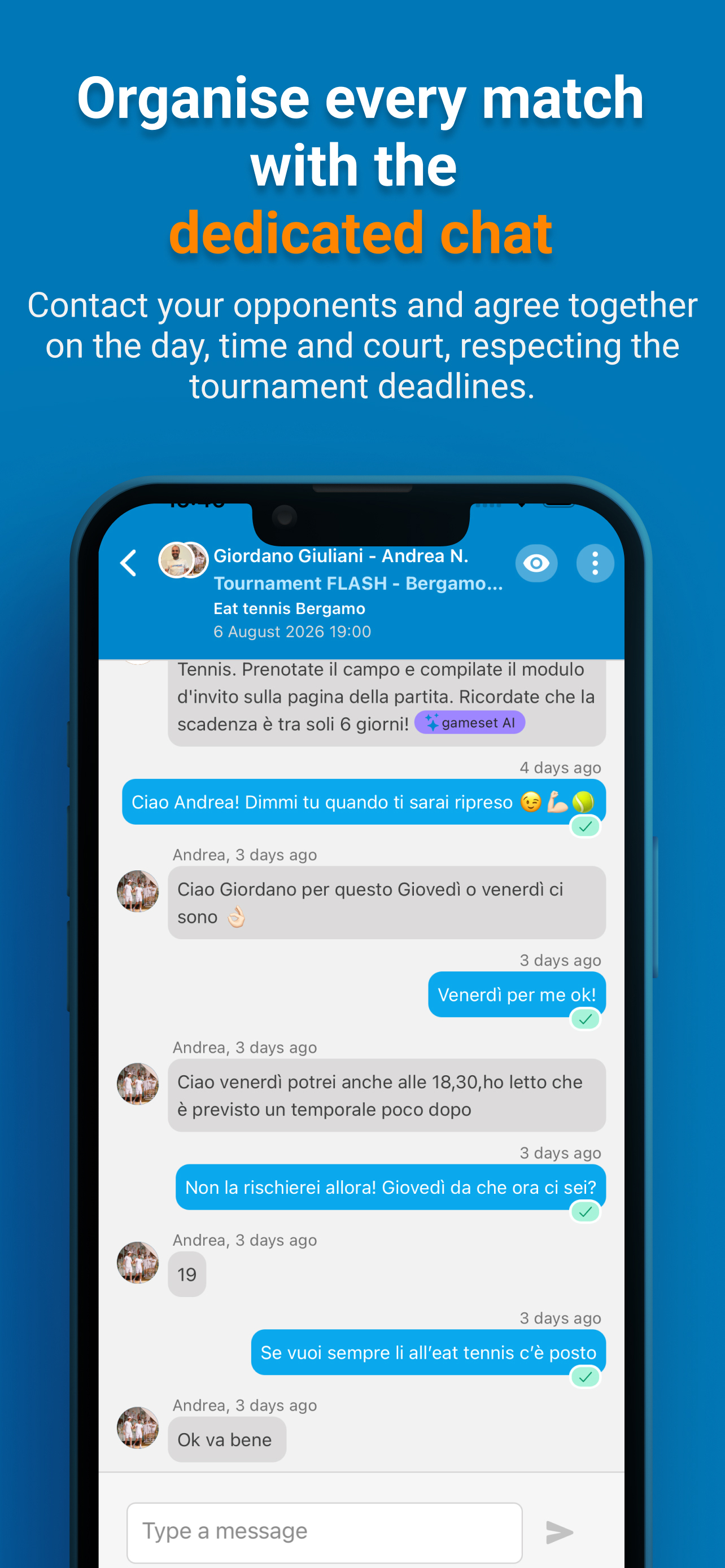 Gameset - Tennis and Padel screenshot 6