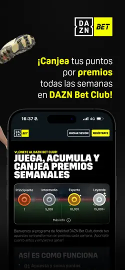 Captura de pantalla de DAZN Bet: Apuestas Deportivas en iPhone 3