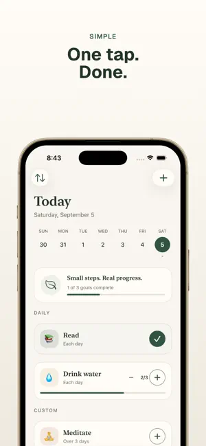 HabitTracker - Simple Goals screenshot 2