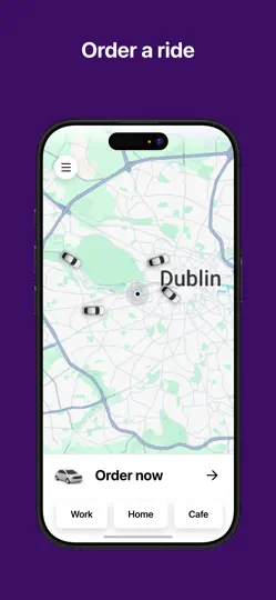 Screenshot von CABI Taxi App auf dem iPhone 1