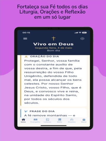 Vivo em Deus: Daily Liturgy iPad screenshot