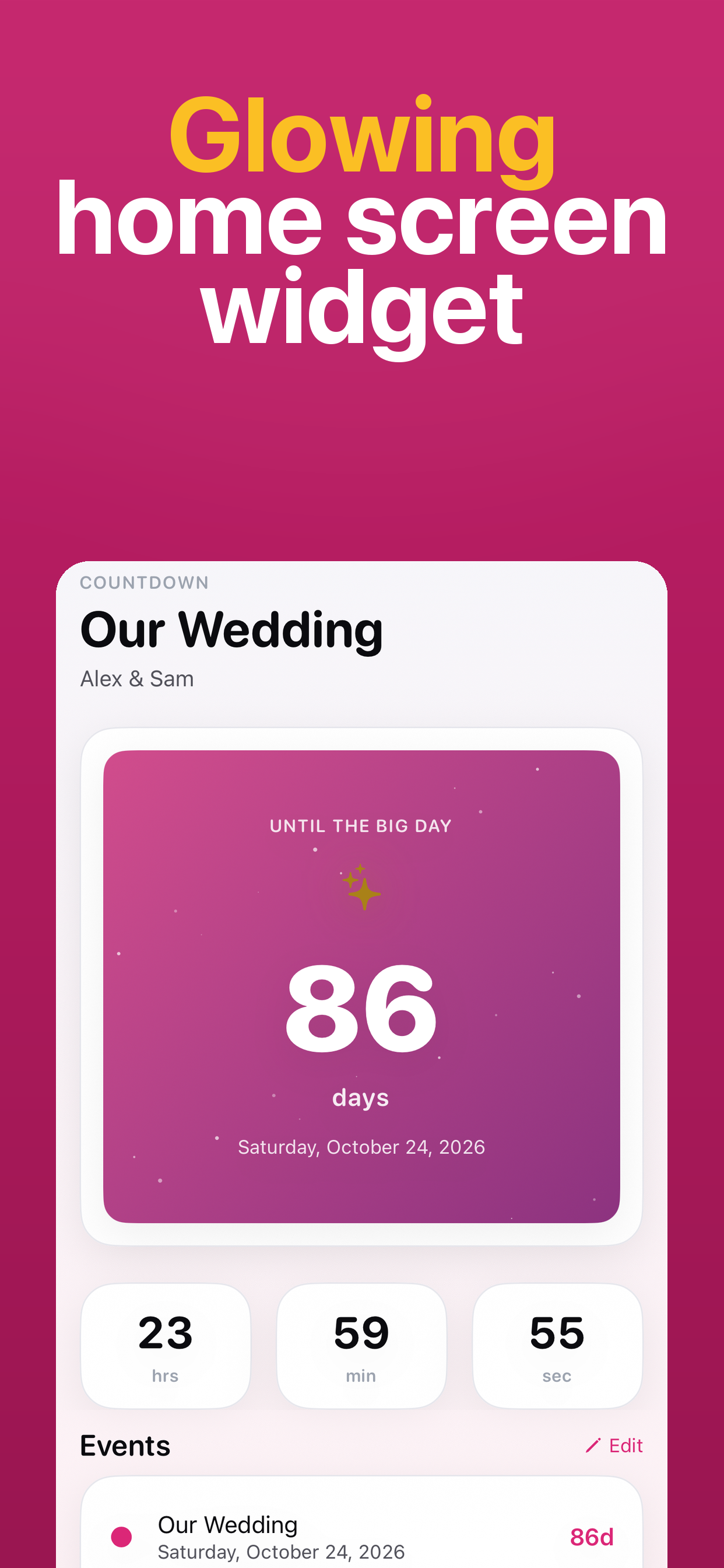 Wedding Countdown - Days screenshot 2
