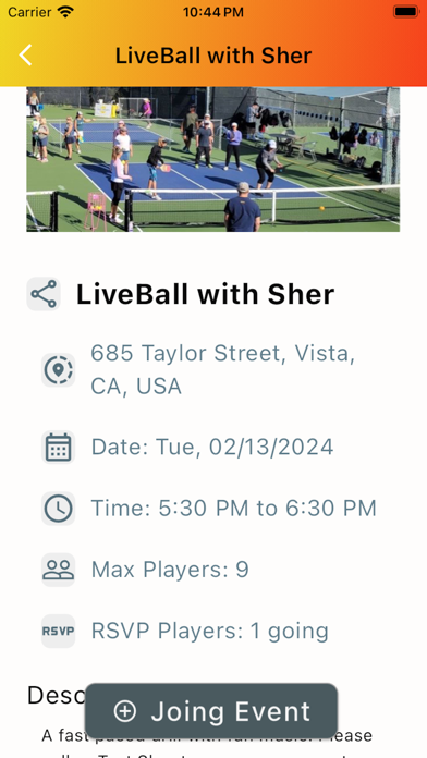 Pickleball Time: Schedule&Play Screenshot