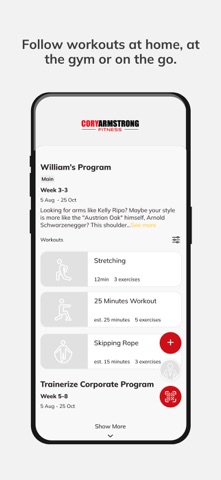 Cory Armstrong Fitness screenshot