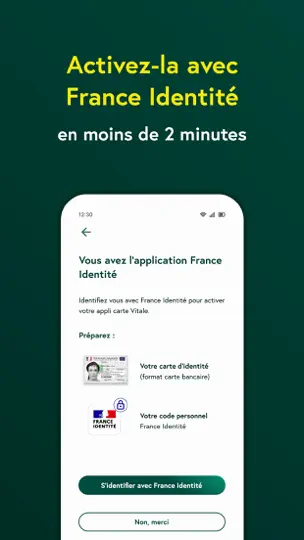 Capture d'écran de Carte Vitale sur iPhone 3