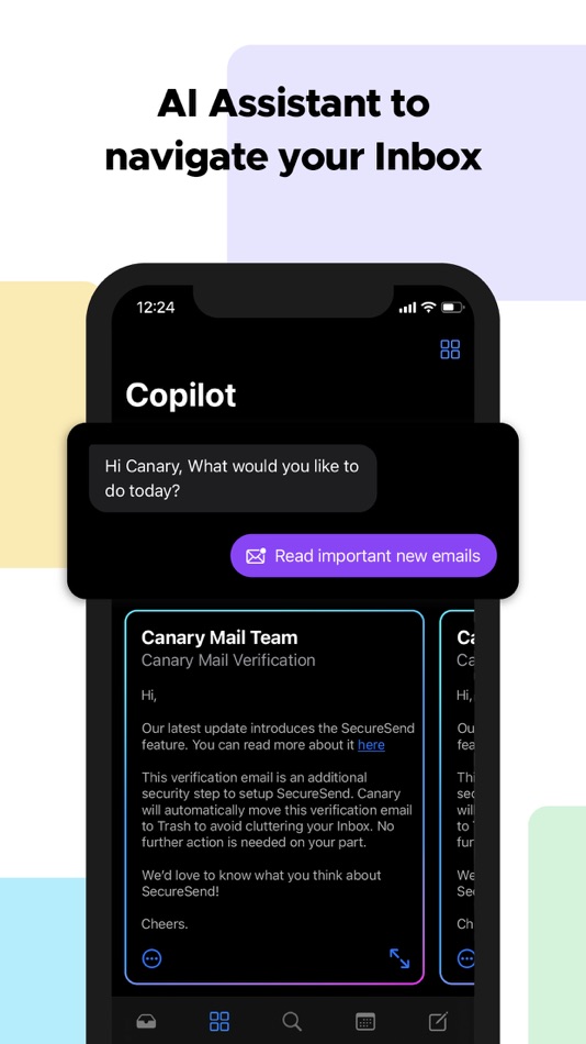 #4. Canary Mail - Inbox for Emails (iOS) By: Cartasec Pte. Ltd.