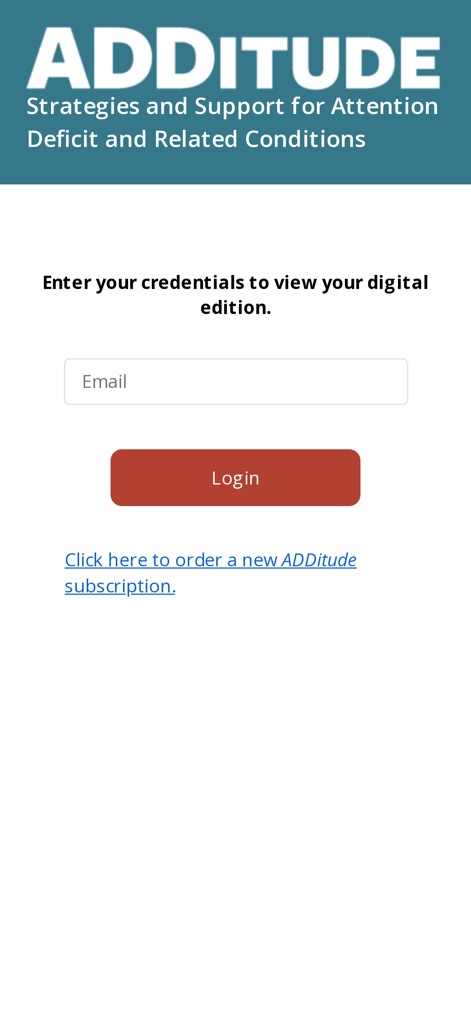 ADDitude Magazine - Lifestyle App | MWM