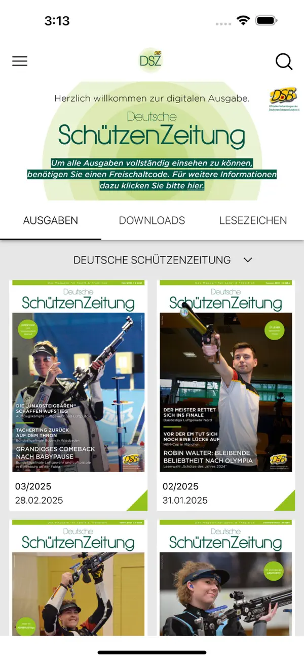 Screenshot #1 pour Deutsche  SchützenZeitung DSZ