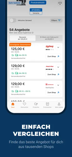 idealo: Preisvergleich Online iPhone screenshot 4