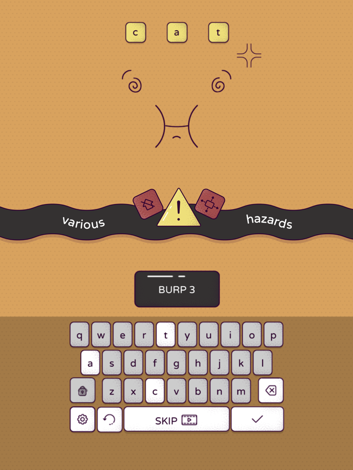 Letter Burp type and stack