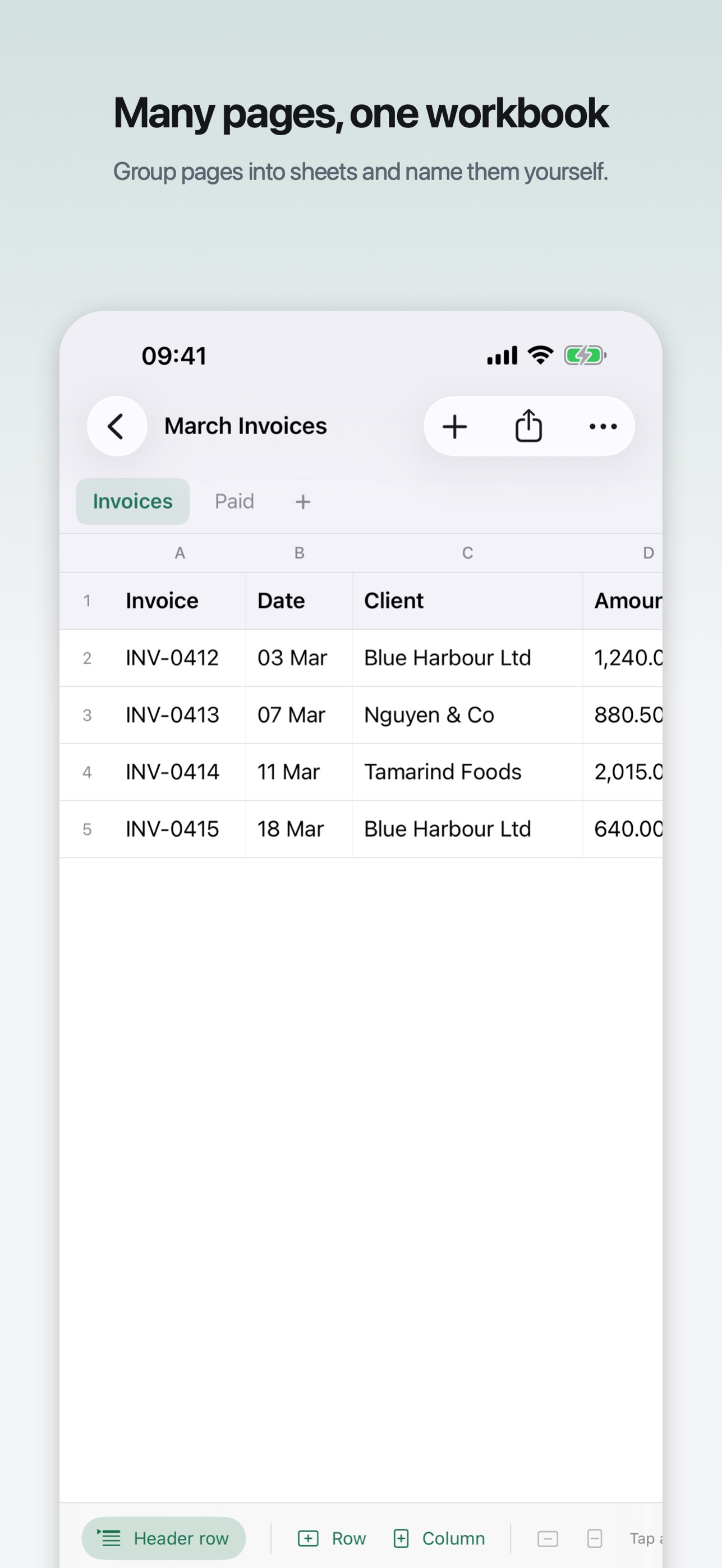 Screenshot 4 of Rowsnap: Receipt to Excel