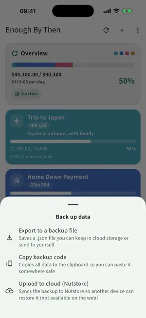 Enough By Then: Savings Goal screenshot 1