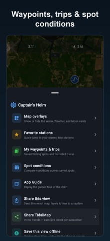 TidalMap: Tide Chart & Fishing iPhone screenshot