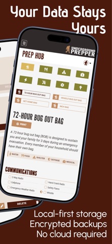 Underground Prepper iPhone screenshot
