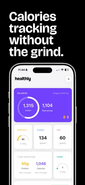 Healthly: AI Calorie Counter screenshot 1