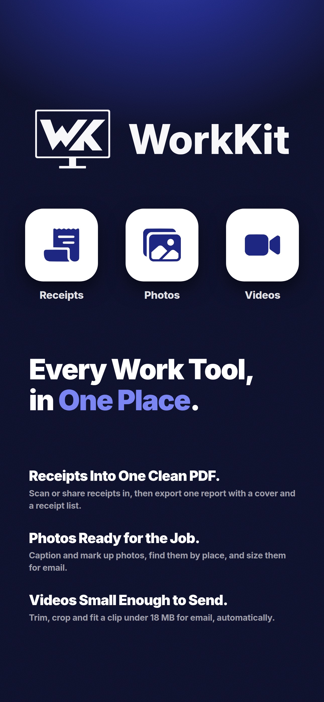 Screenshot 1 of WorkKit by GroupWork
