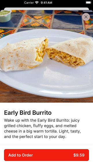 Super Burrito TX iPhone screenshot 4 - Food & Drink app