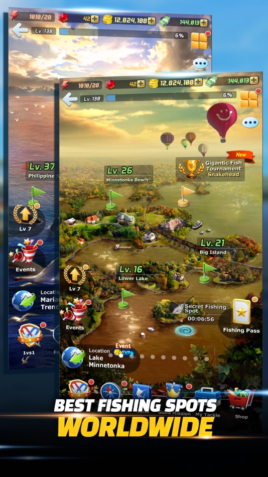 #5. Ace Fishing: Wild Catch (iOS) 由: Com2uS Corp.