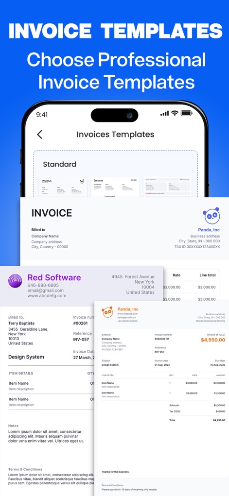 Invoice Creator, Receipt Maker - Business App | MWM