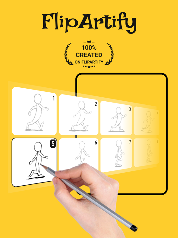FlipArtify - 2D Draw Animation iPad screenshot 1 - Graphics & Design app