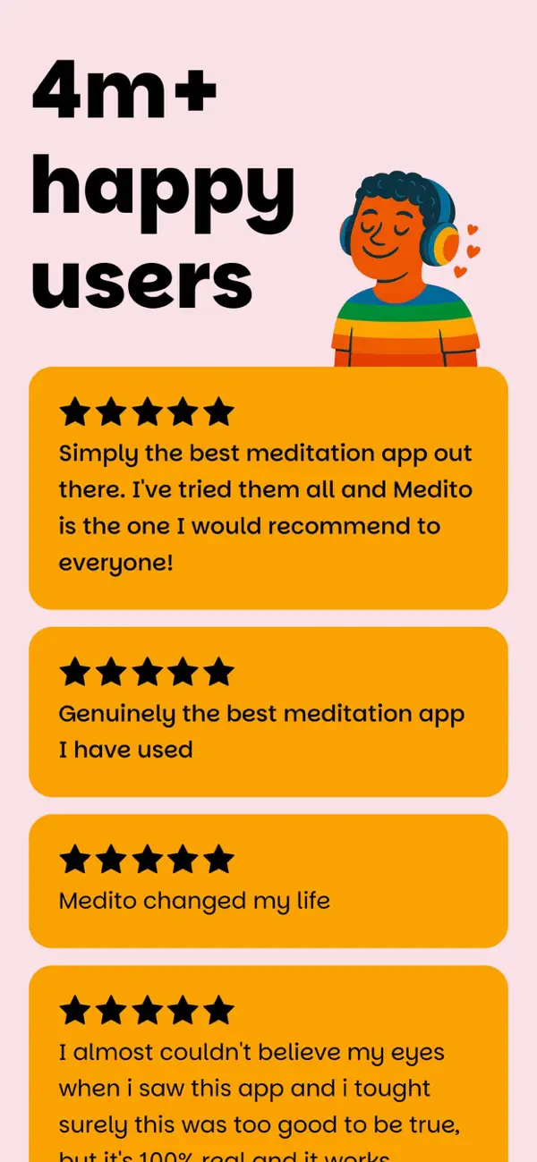 #5. Medito: Guided Meditation App (iOS) Door: Medito Foundation