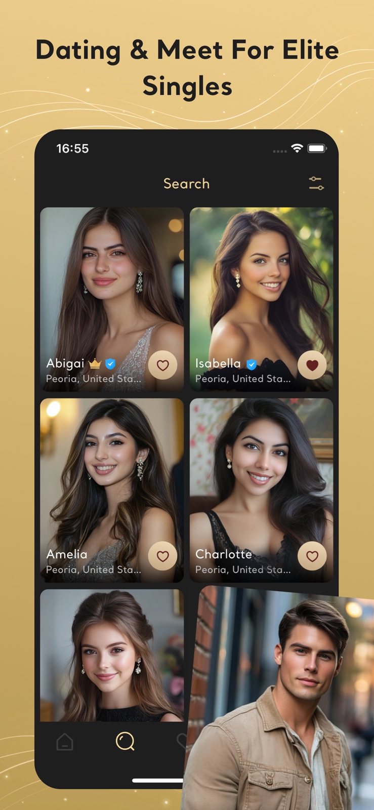 Elite Dating, Meet & Chat: AGR iphone screenshot 1