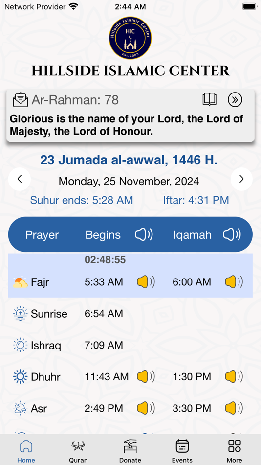 #1. HICNY (iOS) 由: Hillside Islamic Center