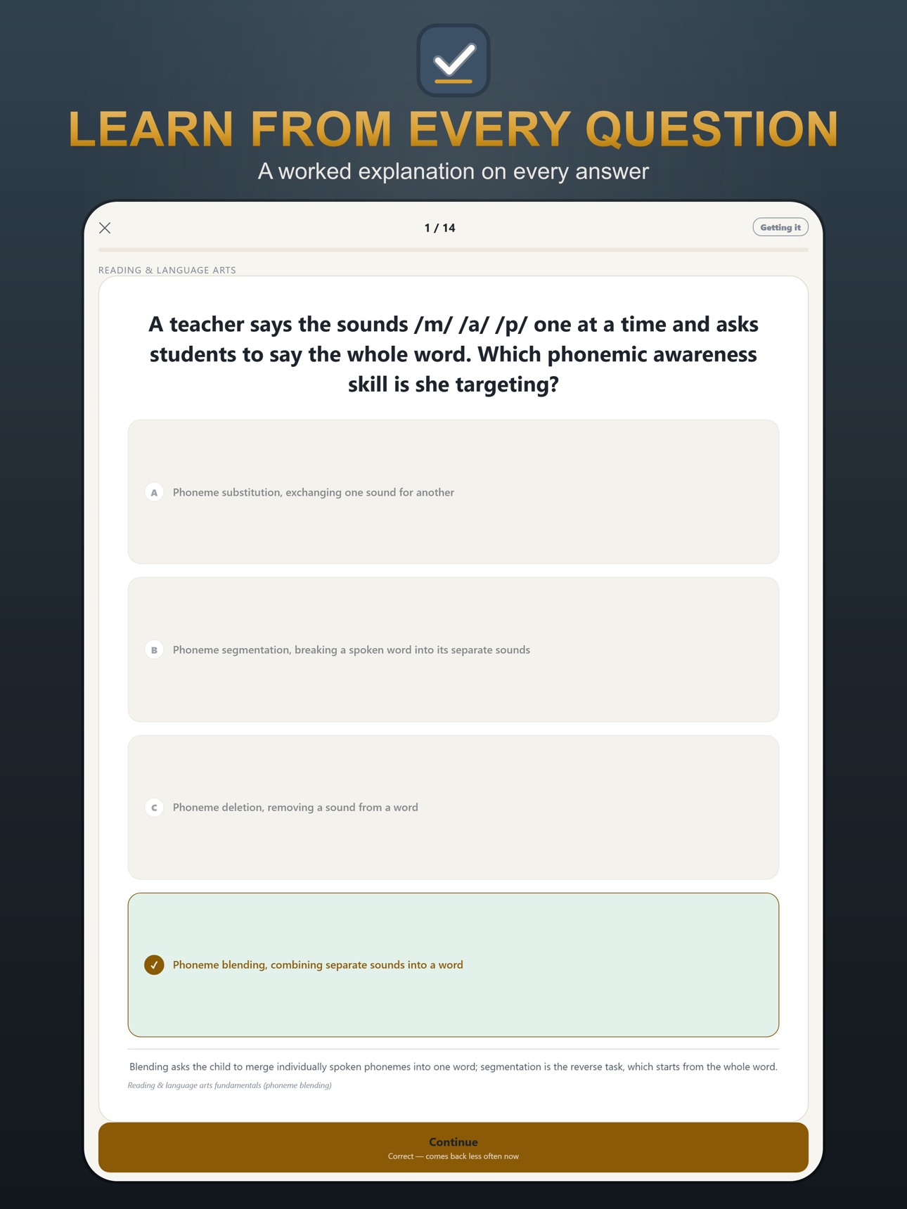 Screenshot 11 of Praxis Practice Test 2026