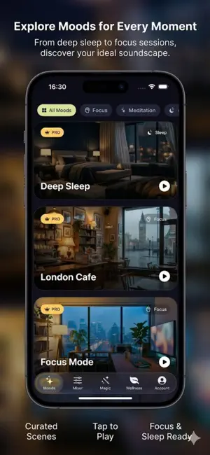 Moods: Sleep, Focus & Relax screenshot 2
