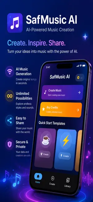 SafMusic AI -AI Music screenshot 1