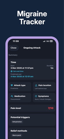 Migraine Tracker - Aura screenshot