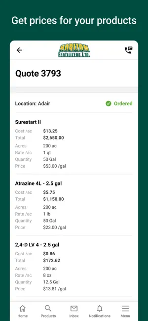 Horizon Fertilizers Connect screenshot 2