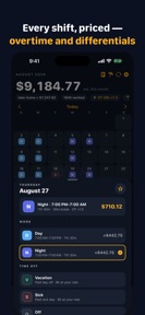 ShiftCheck: Shift Pay Calendar screenshot
