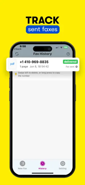 FAX from iPhone: Send Document screenshot 4