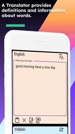 English - Yiddish Translator iPhone image 3