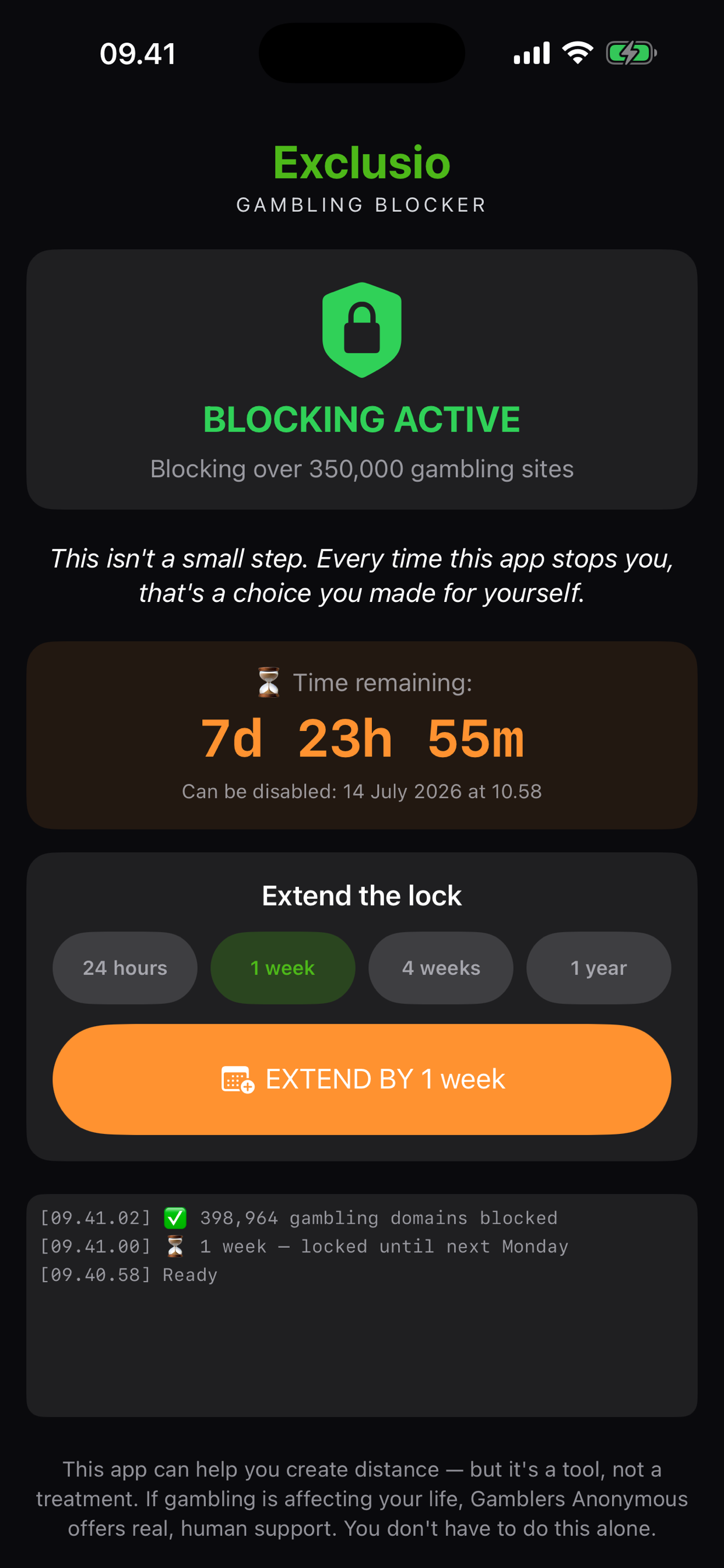 Exclusio - Gambling Blocker screenshot 3